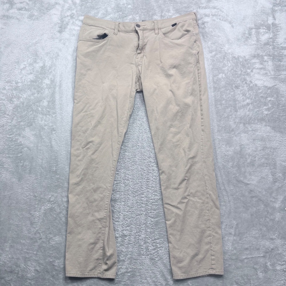 TravisMathew Pants Mens‎ 33 Khaki Tan Golf Casual Stretch Straight Leg 5-Pocket